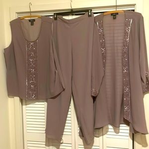 Pant Suit NWT - mauve in color, never worn